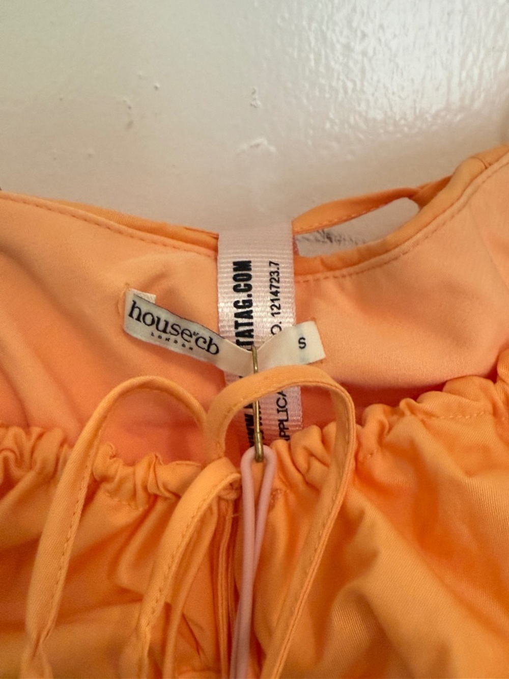 Brand New with Tags - House of CB Carmen Dress - Creamsicle Orange - Size Small! - Picture 3 of 10